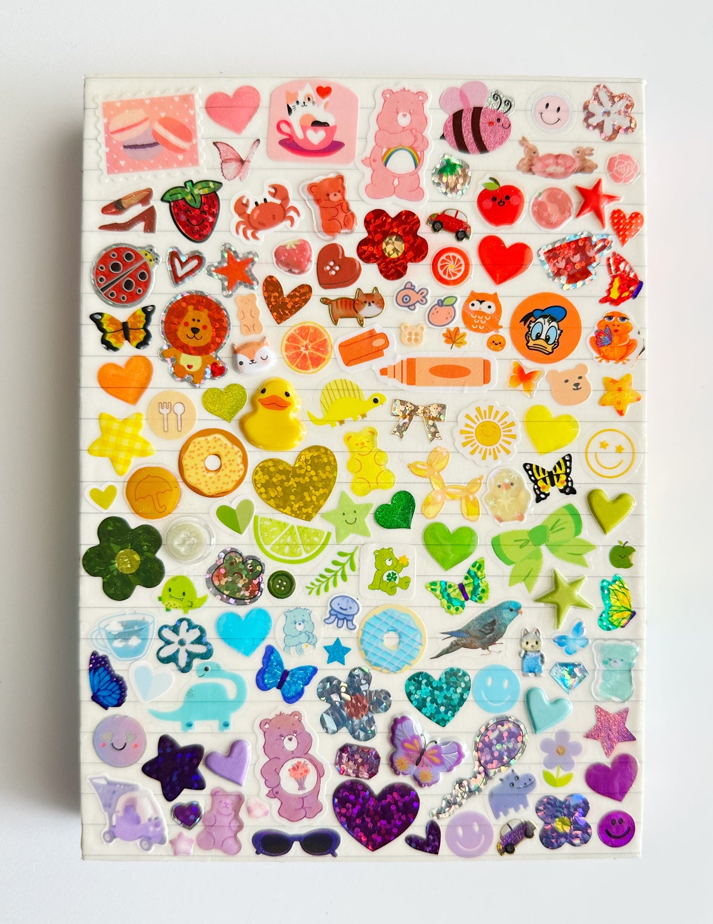 Color Spectrum Sticker Collage Politely Declining