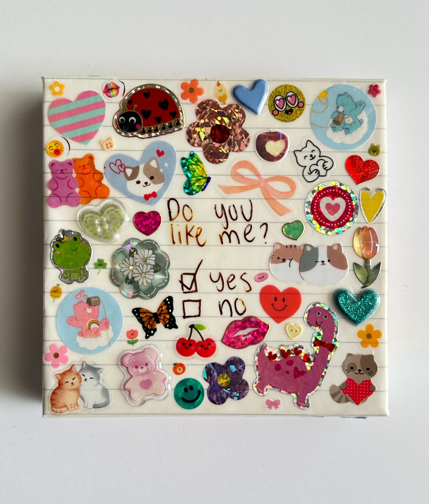 Do You like me? Sticker Collage Politely Declining
