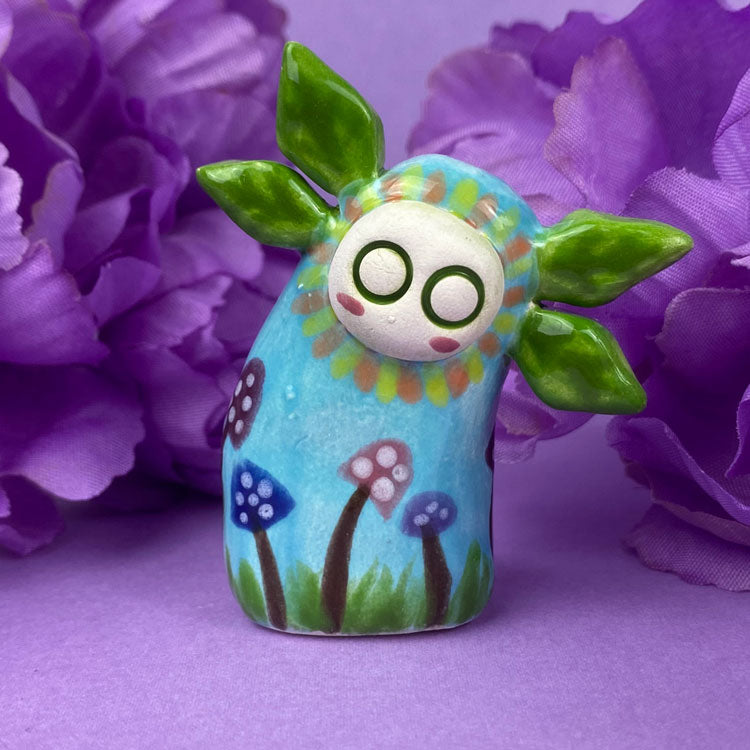 Photo of the handmade ceramic figurines fealyn available in Politely Declining shop