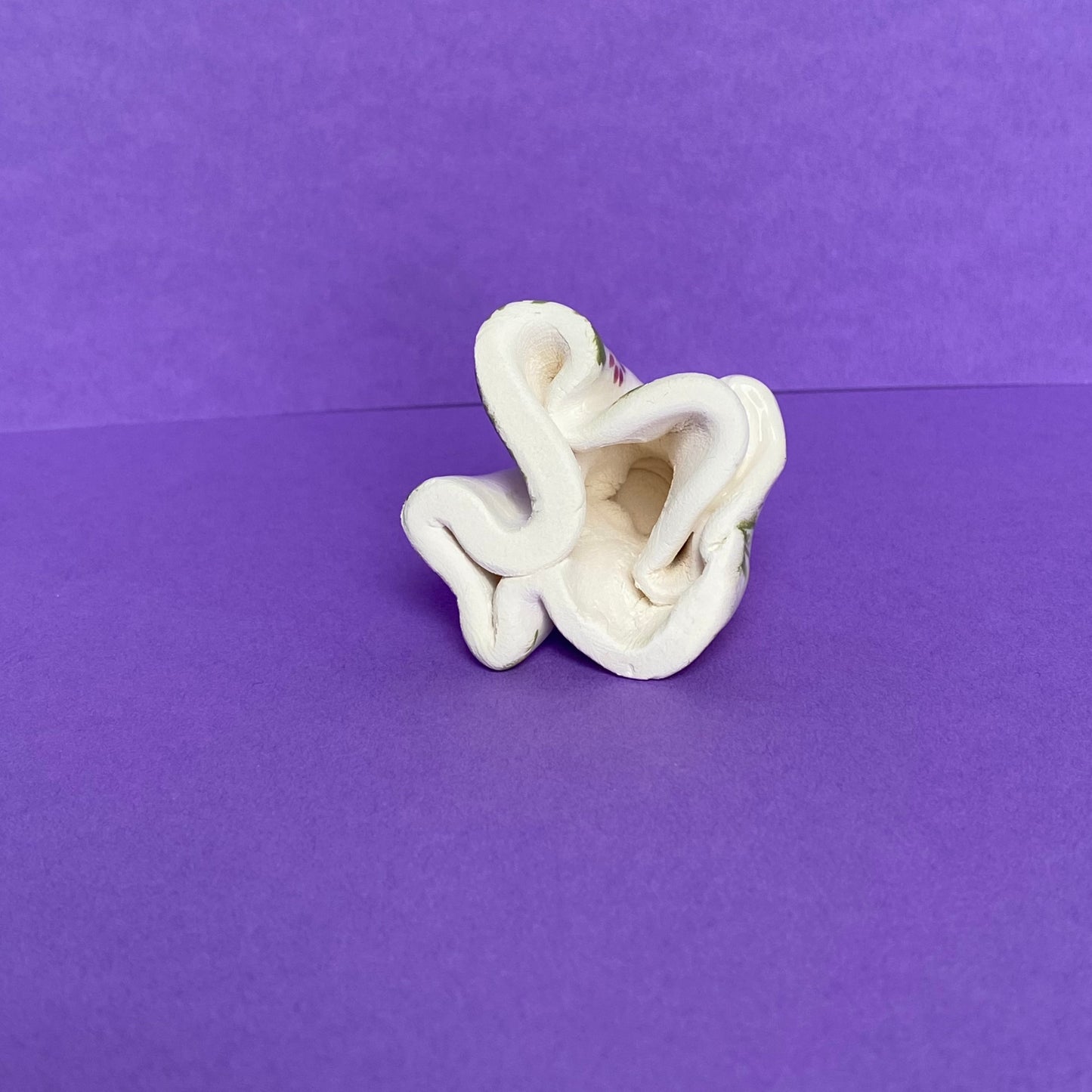 Talila - Handmade Floral Ghost Figurine Politely Declining