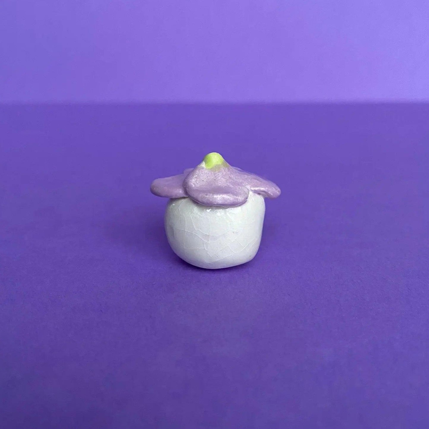 Eloh - Handmade Tiny Floral Figurine Politely Declining