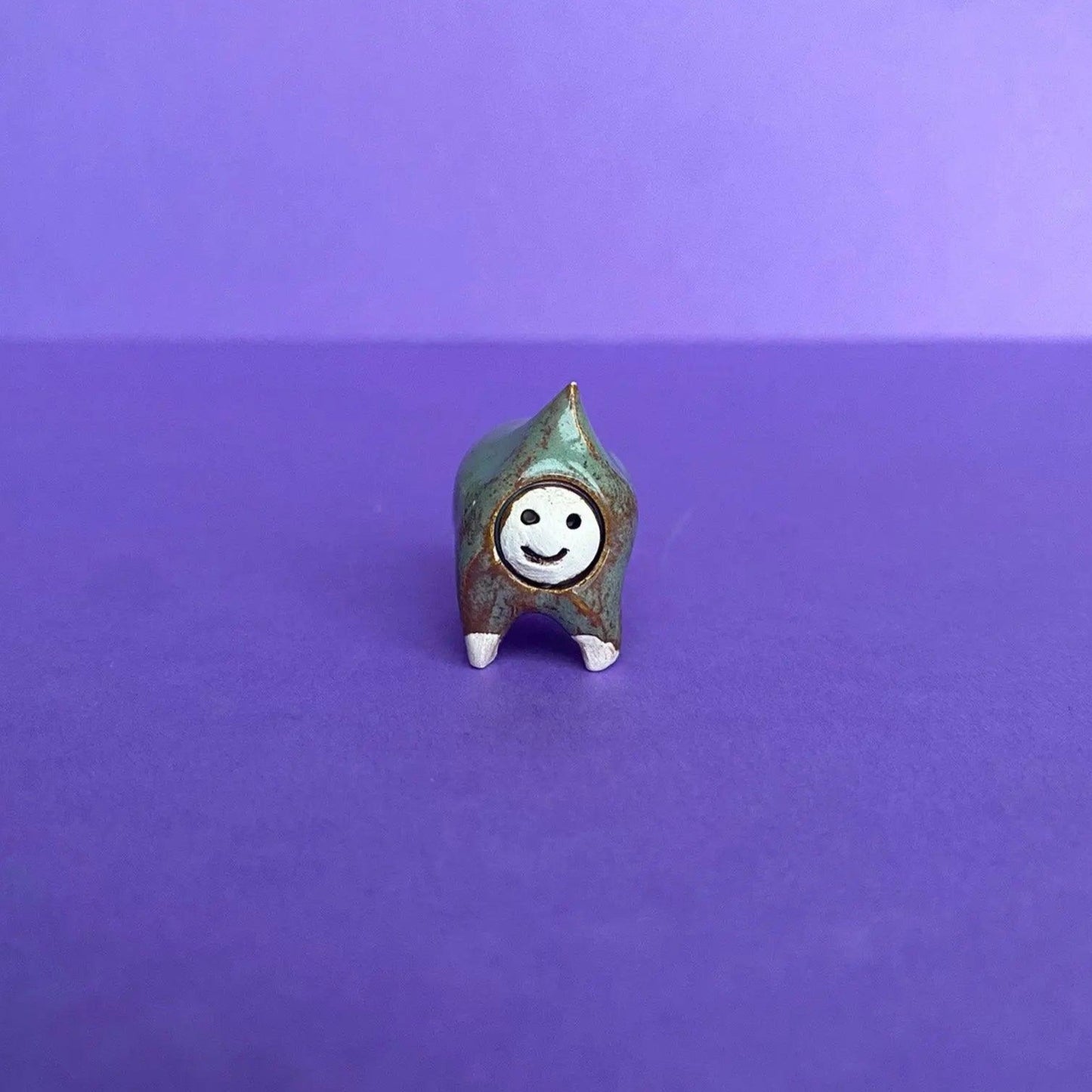 Lue - Handmade Tiny Companion Figurine Politely Declining