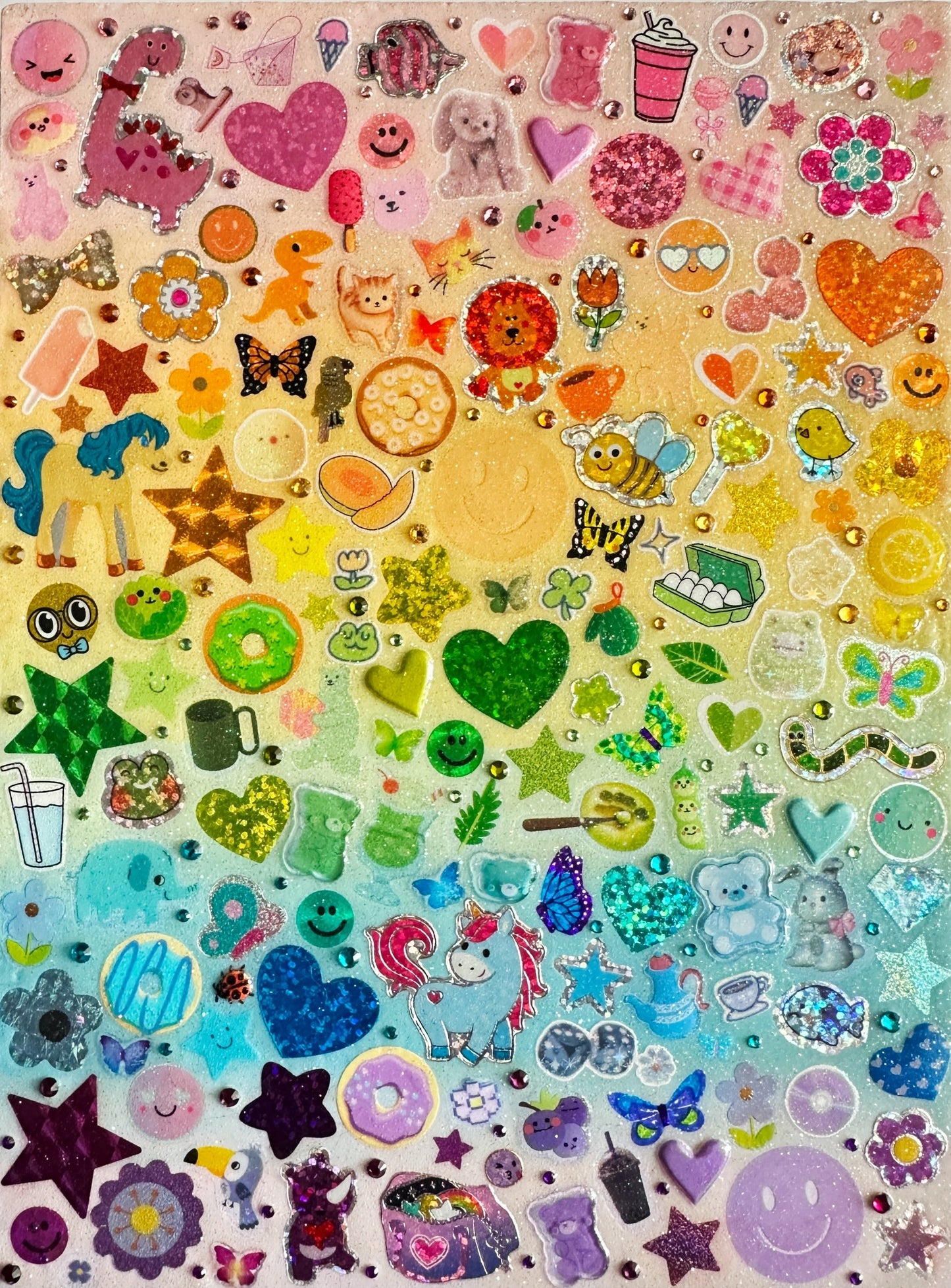 Color Spectrum Sticker Collage 3 Politely Declining