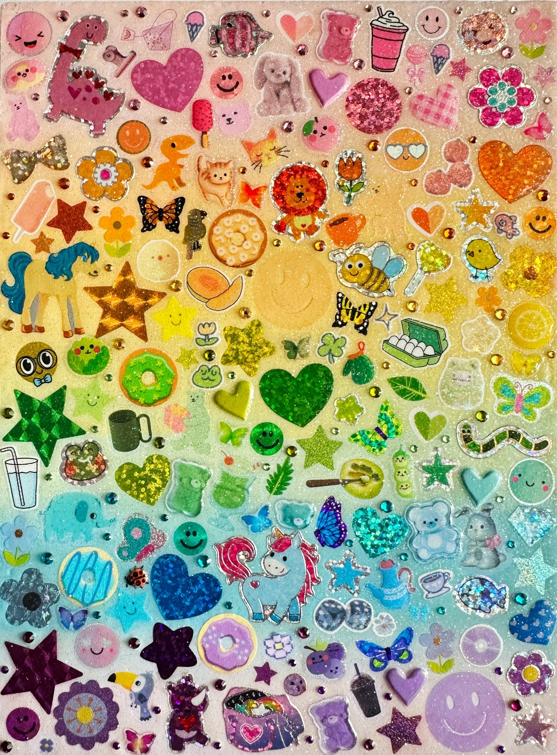 Color Spectrum Sticker Collage 3 Politely Declining