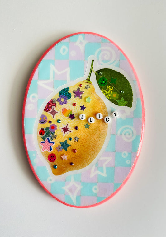 Juicy Lemon Sticker Collage Politely Declining