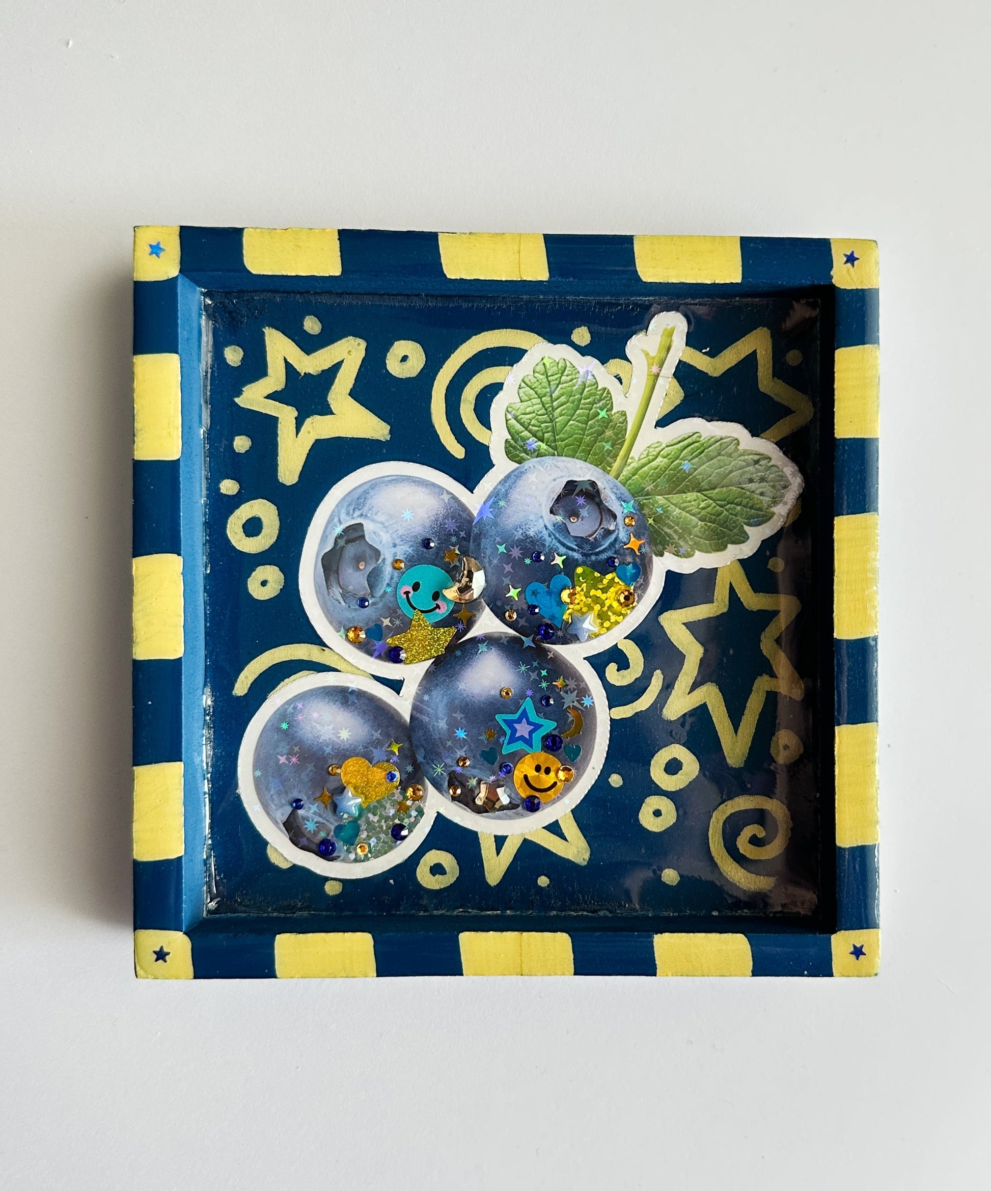 Blueberry Sticker Collage Politely Declining