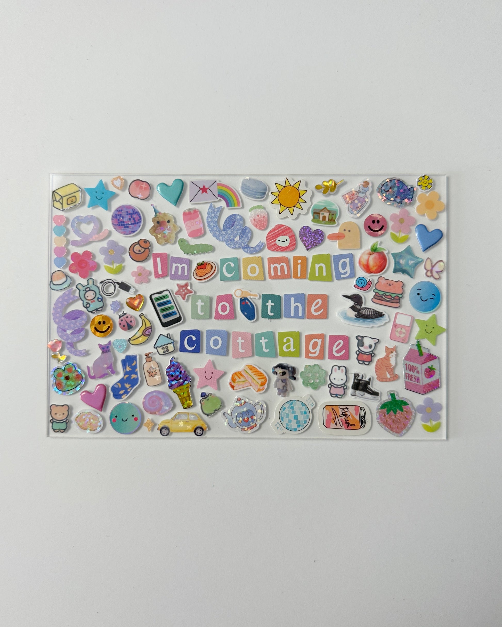 I'm Coming to the Cottage Clear Acrylic (Copy) Politely Declining