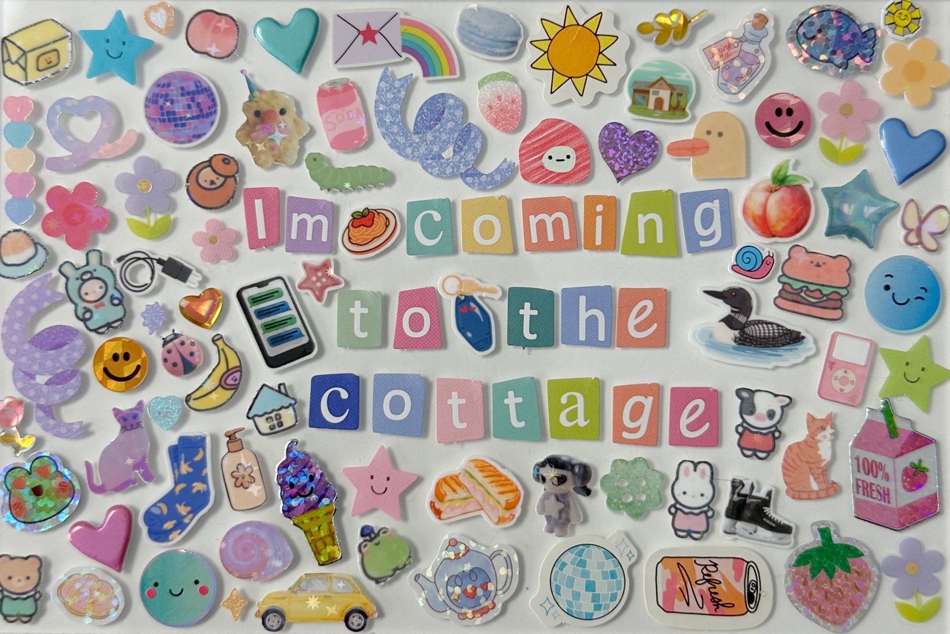 I'm Coming to the Cottage Clear Acrylic (Copy) Politely Declining