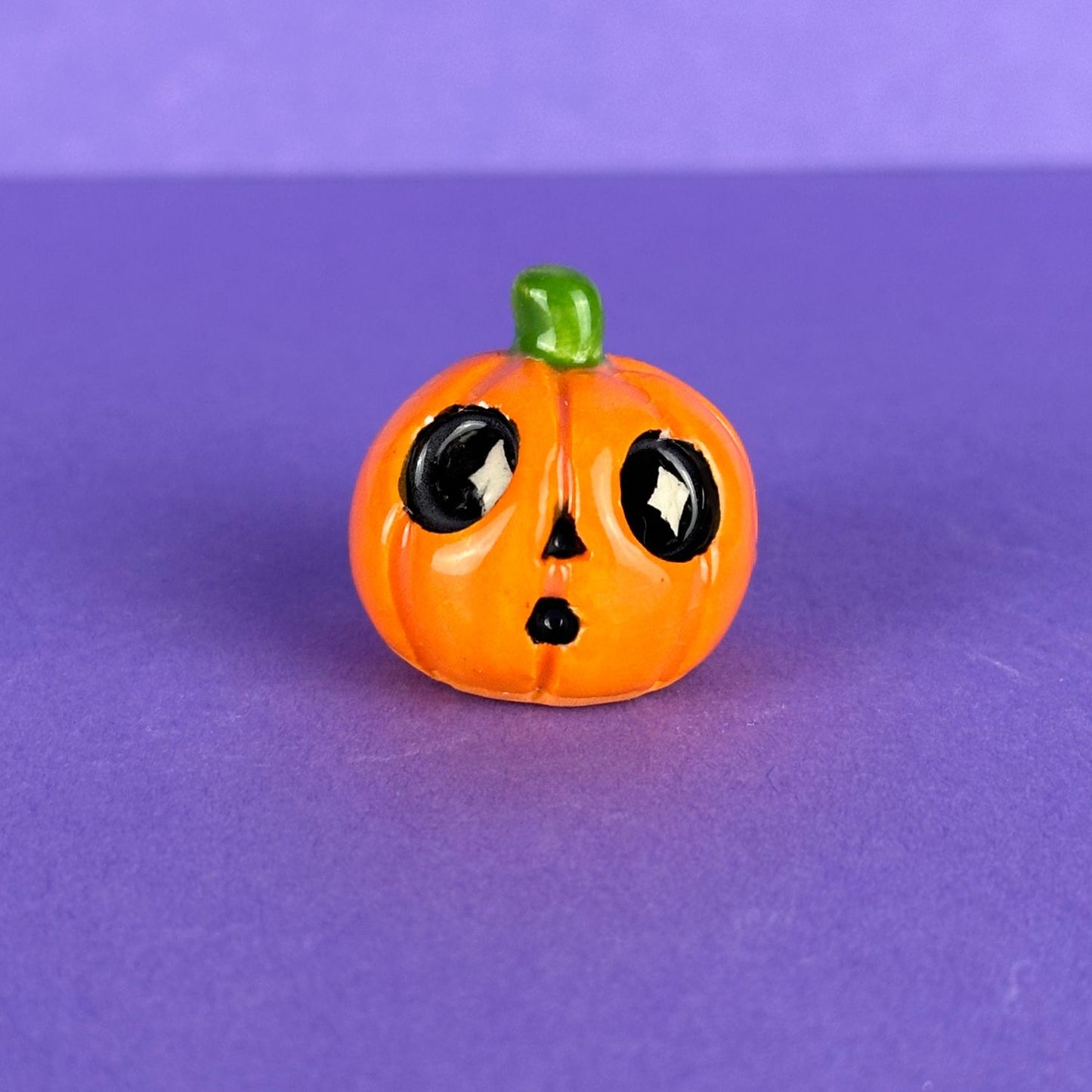 Jax Pumpkin Handmade Tiny Figurine Sparkle Eyes
