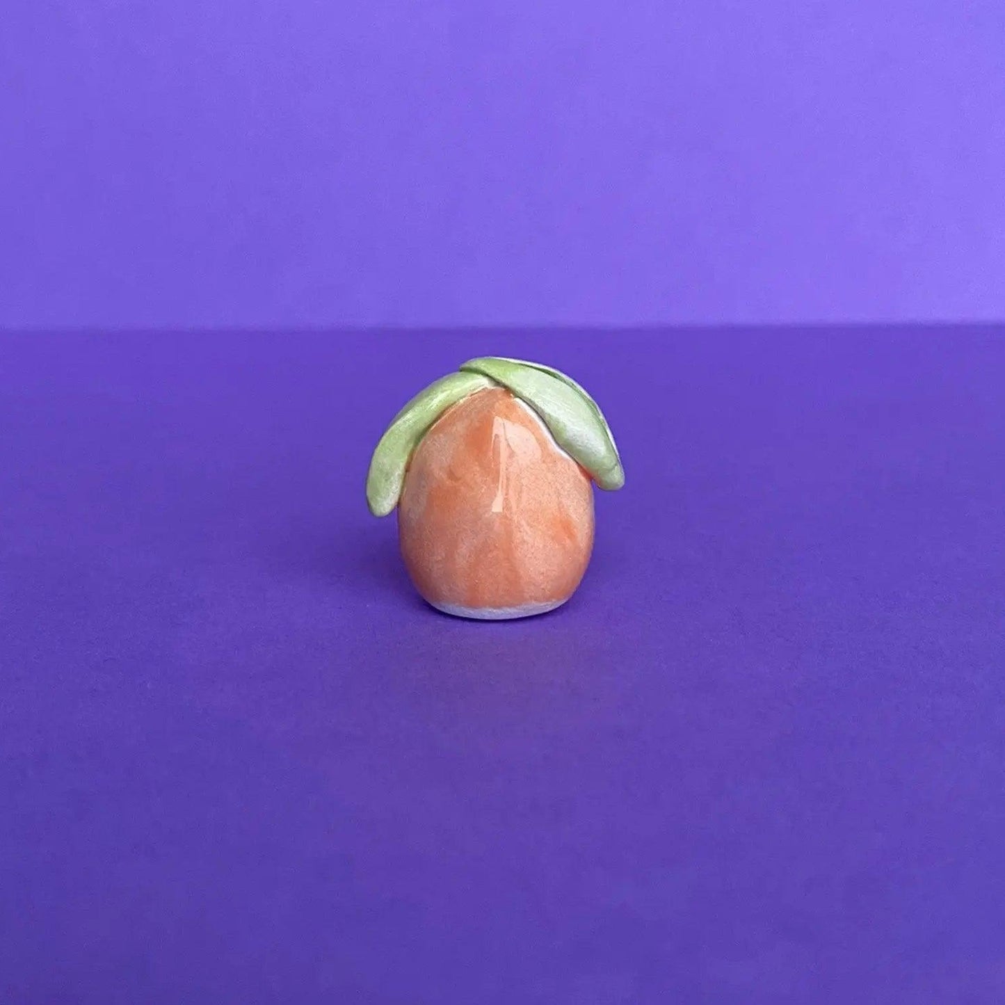 Clementine - Handmade Tiny Clementine Figurine Politely Declining