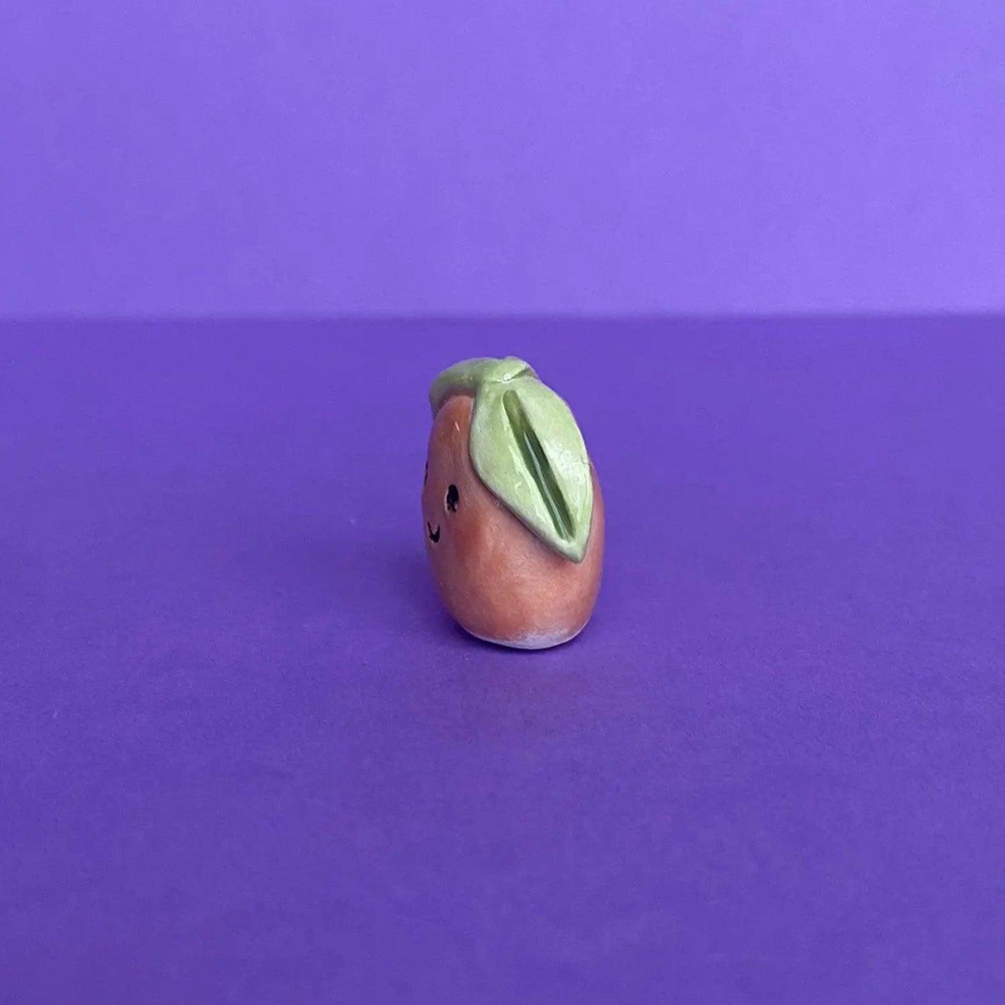 Clementine - Handmade Tiny Clementine Figurine Politely Declining