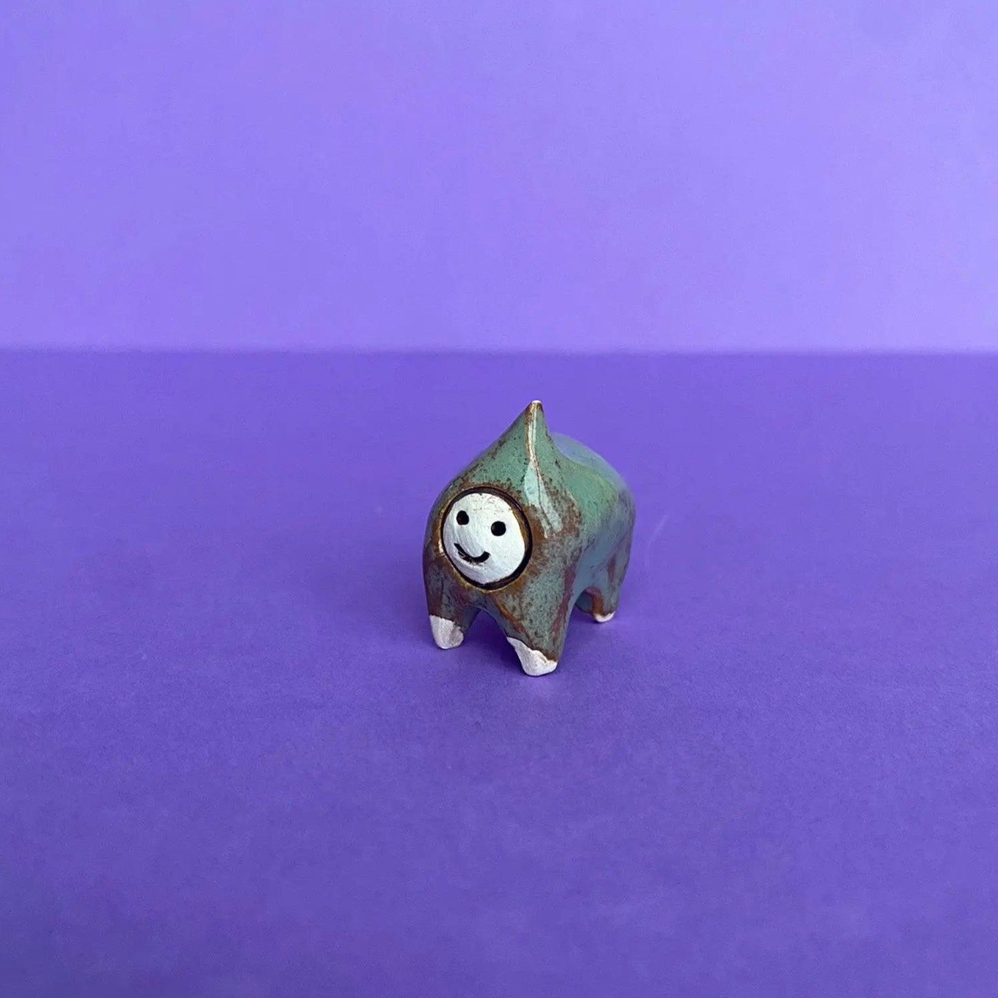 Lue - Handmade Tiny Companion Figurine Politely Declining