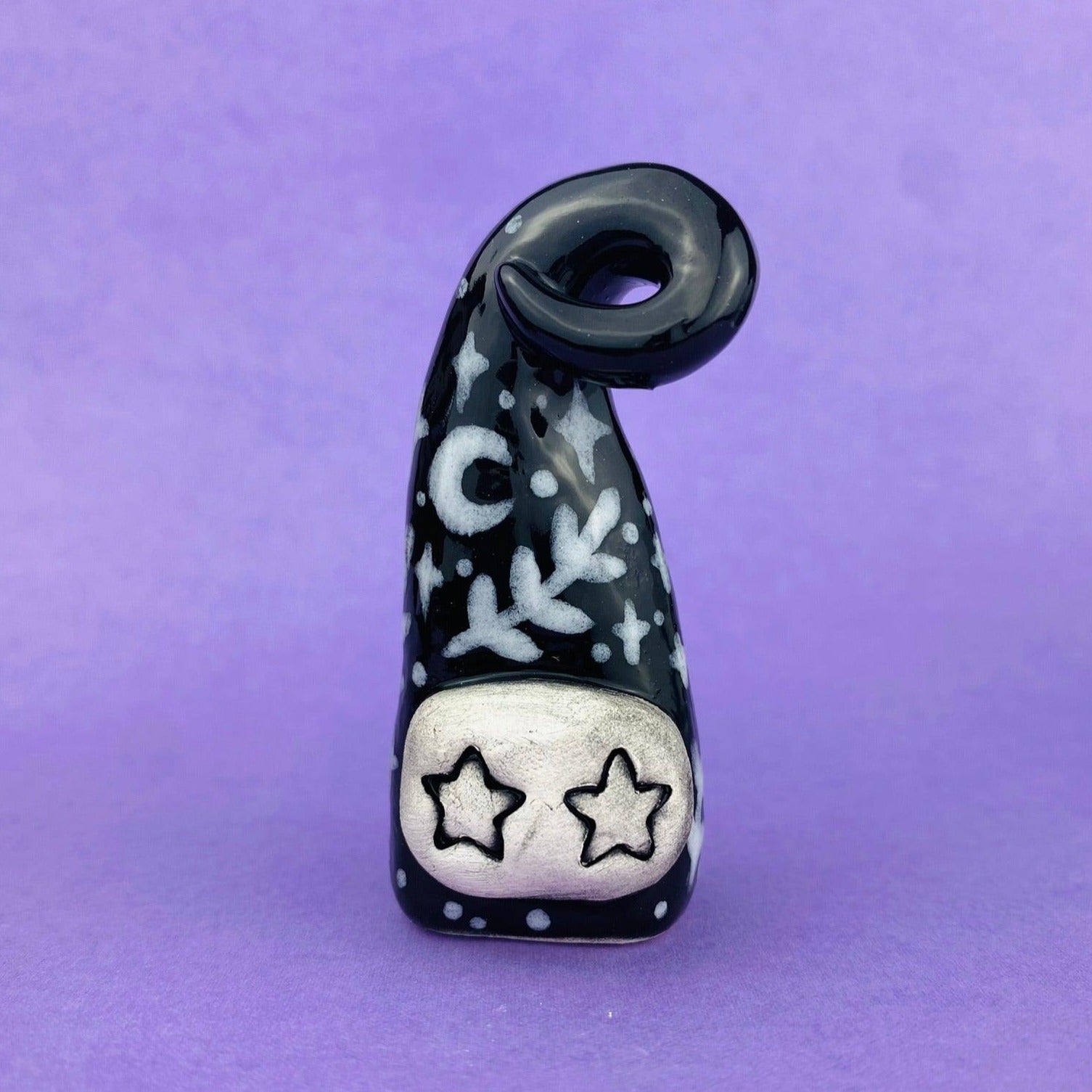 Starburst - Handmade Black Stars Figurine Politely Declining