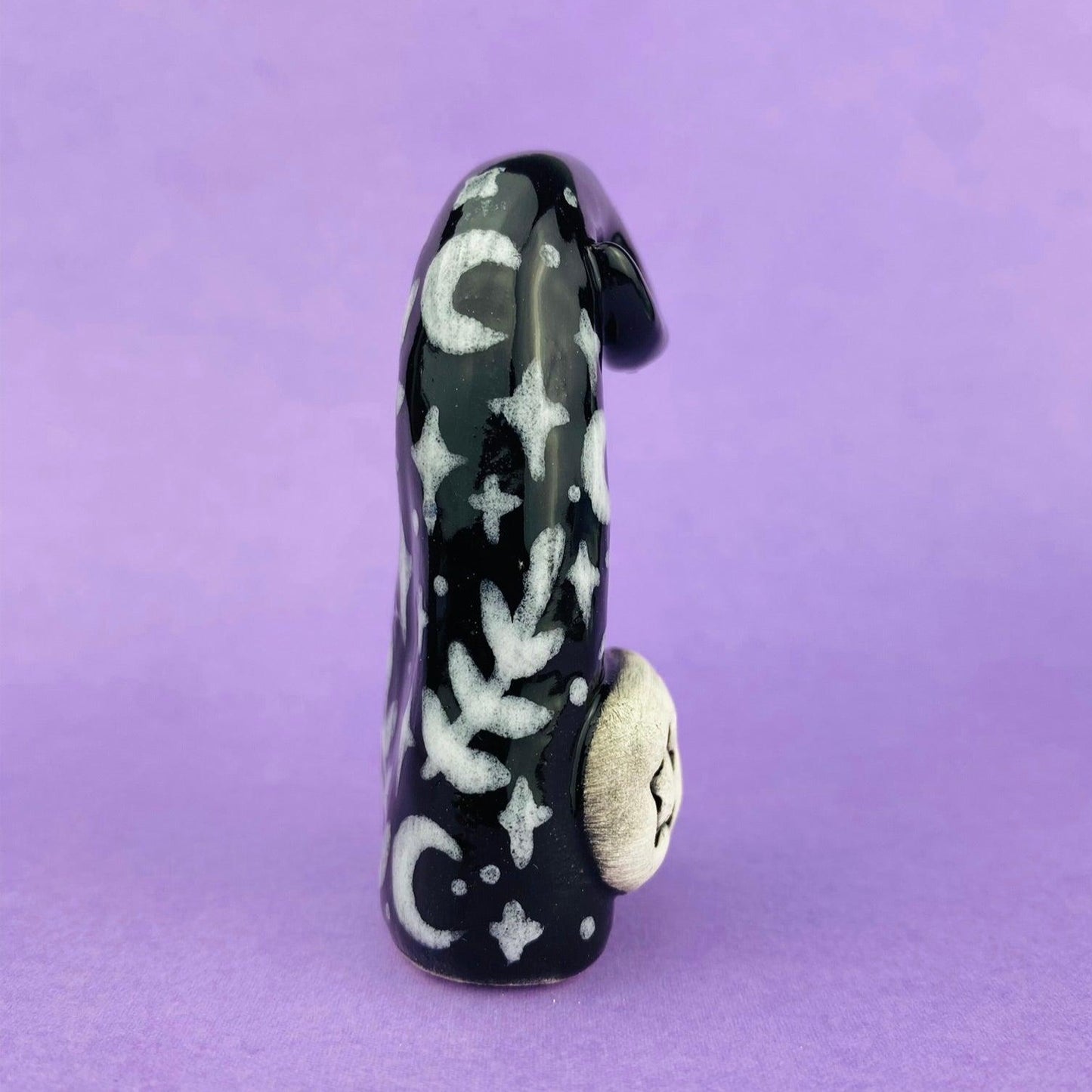 Starburst - Handmade Black Stars Figurine Politely Declining